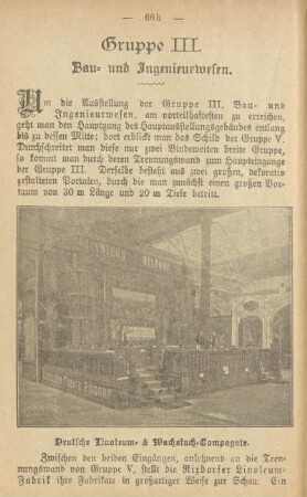 Gruppe III. Bau- und Ingenieurwesen