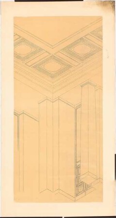 Reichsluftfahrtministerium, Berlin: Saalbau, Ehren-/Festsaal: Perspektivische Ansicht (Detail)