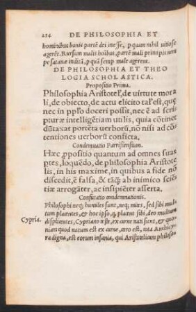 De Philosophia Et Theologia Scholastica.