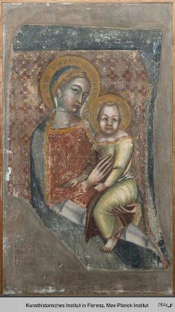 Maria mit Kind - Fragment der thronenden Maria m. Kind