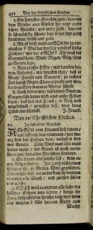 Von der Christlichen Kirchen.