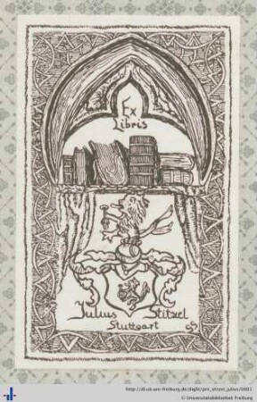 Exlibris (Aus: UB Freiburg, A 7369)