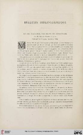 Bulletin bibliographique