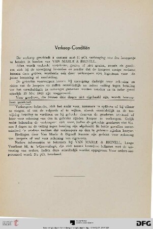 Verkoop-Conditien