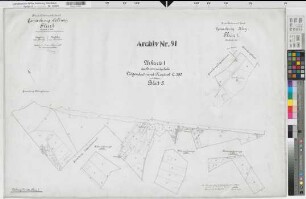 Lütgendortmund (Dortmund), Zusammenlegung Lütgendortmund-Nordost, Urkarte I Dellwig Flur 1, Kley Flur 1