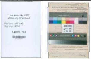 Entnazifizierung Paul Lippert , geb. 00.00.0000 (Polizist)