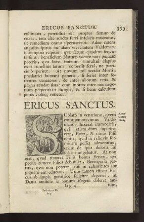 ERICUS SANCTUS