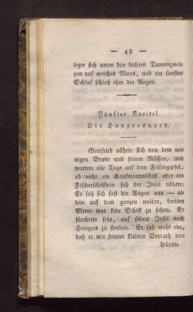 Fünftes Kapitel. Die Hungersnoth.