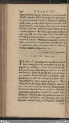 Cap. IV. De Motu