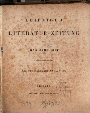 Leipziger Literaturzeitung, 1813,1