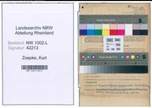 Entnazifizierung Kurt Zoepke , geb. 02.07.1910 (Rechtsanwalt)