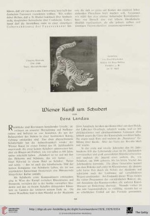 10/11: Wiener Kunst um Schubert