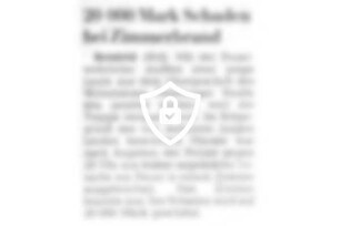 20000 [Name maskiert] bei Zimmerbrand
