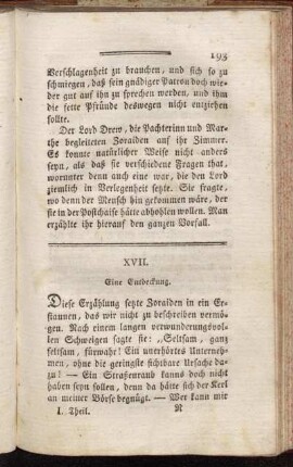 XVII. Eine Entdeckung.