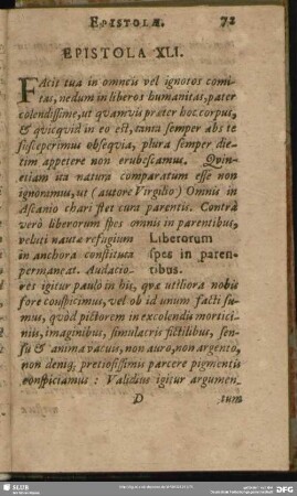 Epistola XLI.