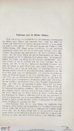 Dahlmann und die Brüder Grimm