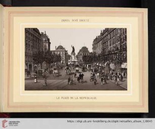 Paris, rive droite. La place de la république