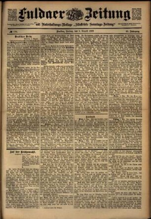 Ausgabe vom Freitag, den 05. August 1898.