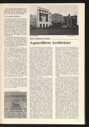Aquarellierte Architektur