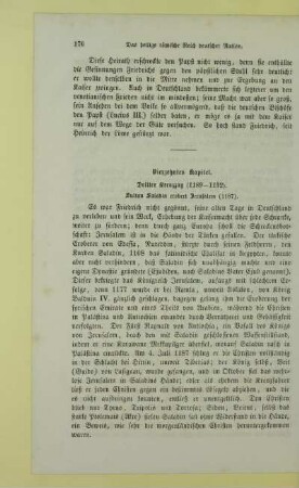 Vierzehntes Kapitel. Dritter Kreuzzug (1189 - 1192)