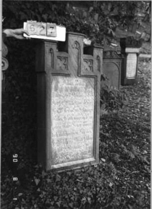 Grabstein 627 (Index: 99790895) Maße HxBxT: 163x61x17 cm: Grabstein 627