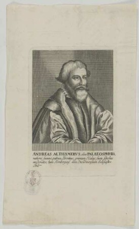 Bildnis des Andreas Althamervs