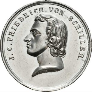 Medaille auf den 100. Geburtstag Schillers von C. D. Claudius