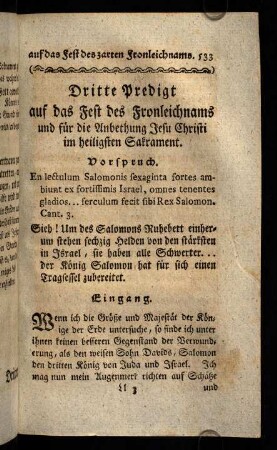 533-553, Dritte Predigt.