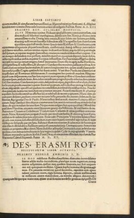 Des. Erasmi Rot. Epistolarum Liber Octavus.