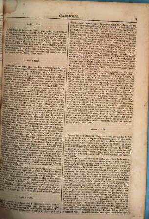 Claire d'Albe : Par madame Cottin. La vapeur. Par Pierre Lachambeaudie