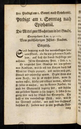 810-813, Evangelium; Eingang; Gebet