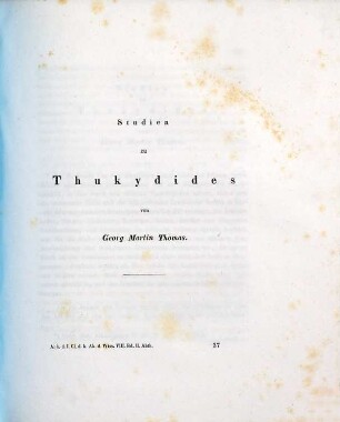 Studien zu Thukydides, [2]