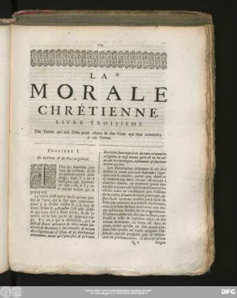 Chapitre I. De la Vertu & du Vice en general.