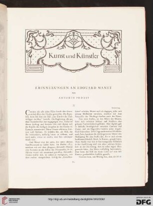 Erinnerungen an Edouard Manet, [2]