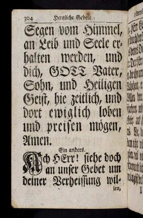 304-317, Ach Herr!...