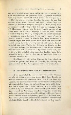 Ueber das Verhältnis der melanesischen Sprachen zu den polynesischen und untereinander
