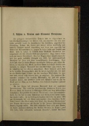 3. Achim v. Arnim und Clemens Brentano.