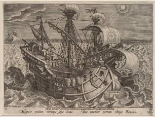 Orbis Longitudines Repertae È Magnetis À Polo DeclinationeDie Bestimmung der Erdlängenkreise), Blatt 16 der Folge "Nova Reperta"