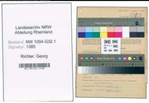 Entnazifizierung Georg Richter , geb. 17.02.1896 (Stadtinspektor)