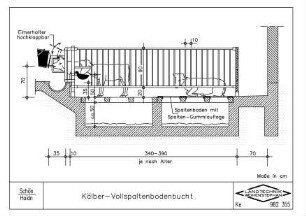 Kälber-Vollspaltenbodenbucht