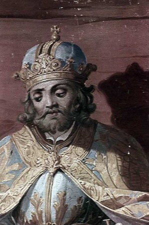 Die Heiligen Norbert und Bernhard vor Kaiser Lothar
