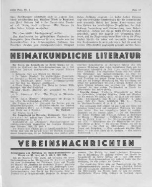 Heimatkundliche Literatur.
