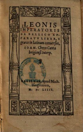 Leonis Imperatoris De Bellico Apparatu Liber