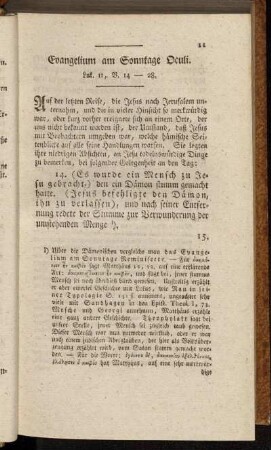 Evangelium am Sonntage Oculi. Luk. 11, V. 14-28