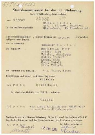Grohe, Hilde