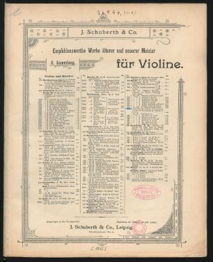Op. 128, 15. Violin-Concert
