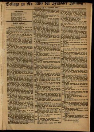 Zweite Ausgabe vom Sonntag, den 31. Dezember 1893.