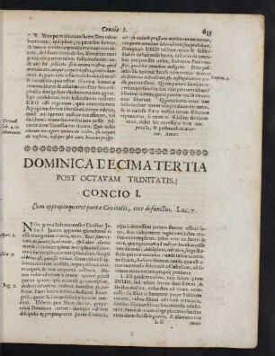 Dominica Decima Tertia Post Octavam Trinitatis