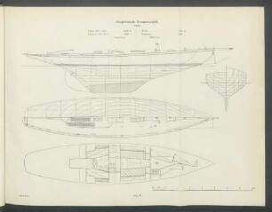 Seegehende Kreuzeryacht. 1899.