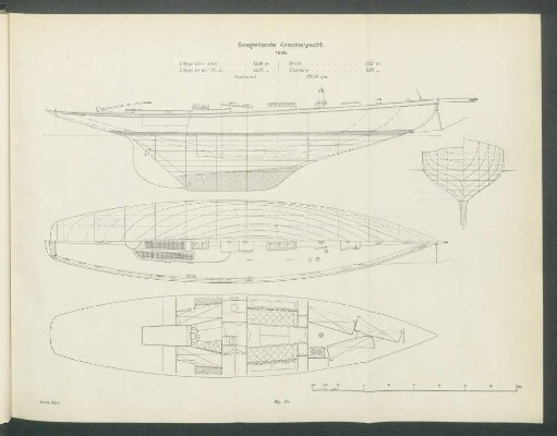 Seegehende Kreuzeryacht. 1899.